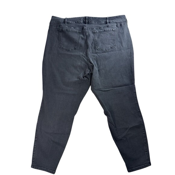 Torrid Black Denim Stretch Jeggings Size 28T Ankle Cropped Plus Size Black Jeans - Picture 5 of 11